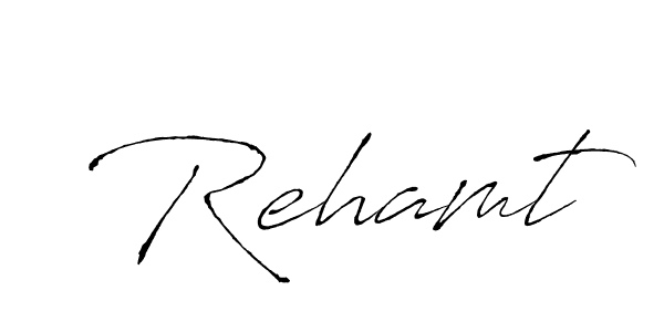 Design your own signature with our free online signature maker. With this signature software, you can create a handwritten (Antro_Vectra) signature for name Rehamt. Rehamt signature style 6 images and pictures png