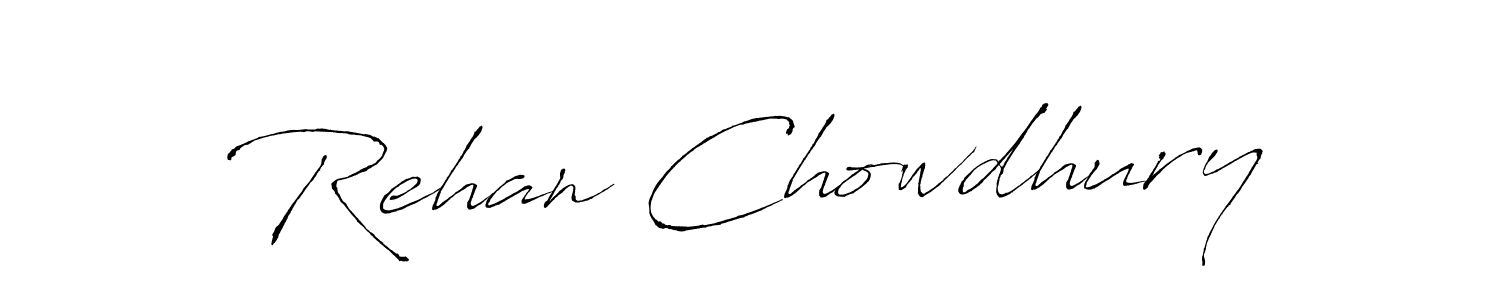 Also we have Rehan Chowdhury name is the best signature style. Create professional handwritten signature collection using Antro_Vectra autograph style. Rehan Chowdhury signature style 6 images and pictures png