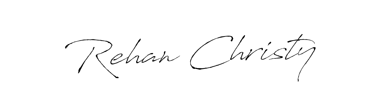 Also we have Rehan Christy name is the best signature style. Create professional handwritten signature collection using Antro_Vectra autograph style. Rehan Christy signature style 6 images and pictures png