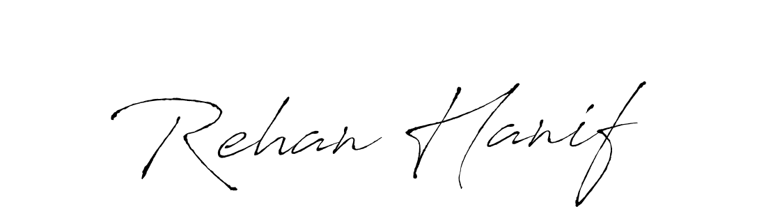 Use a signature maker to create a handwritten signature online. With this signature software, you can design (Antro_Vectra) your own signature for name Rehan Hanif. Rehan Hanif signature style 6 images and pictures png