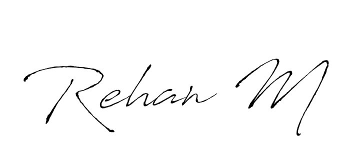 Best and Professional Signature Style for Rehan M. Antro_Vectra Best Signature Style Collection. Rehan M signature style 6 images and pictures png