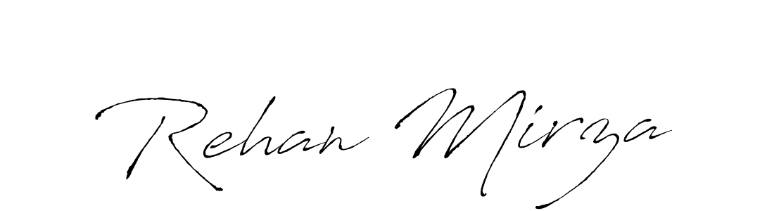 Also we have Rehan Mirza name is the best signature style. Create professional handwritten signature collection using Antro_Vectra autograph style. Rehan Mirza signature style 6 images and pictures png