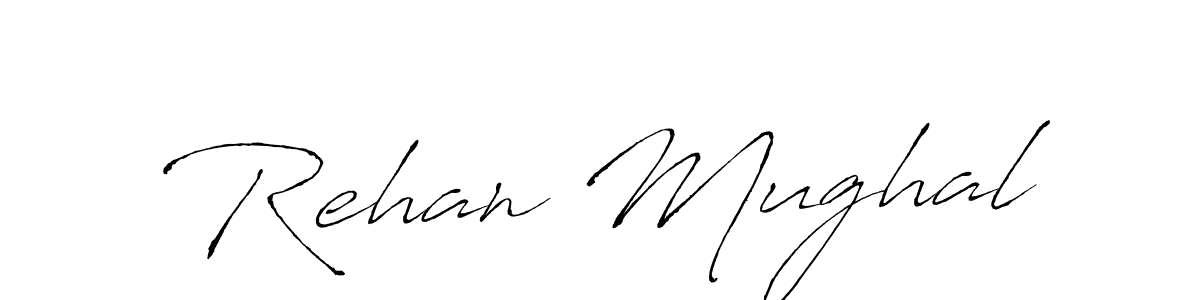 Design your own signature with our free online signature maker. With this signature software, you can create a handwritten (Antro_Vectra) signature for name Rehan Mughal. Rehan Mughal signature style 6 images and pictures png