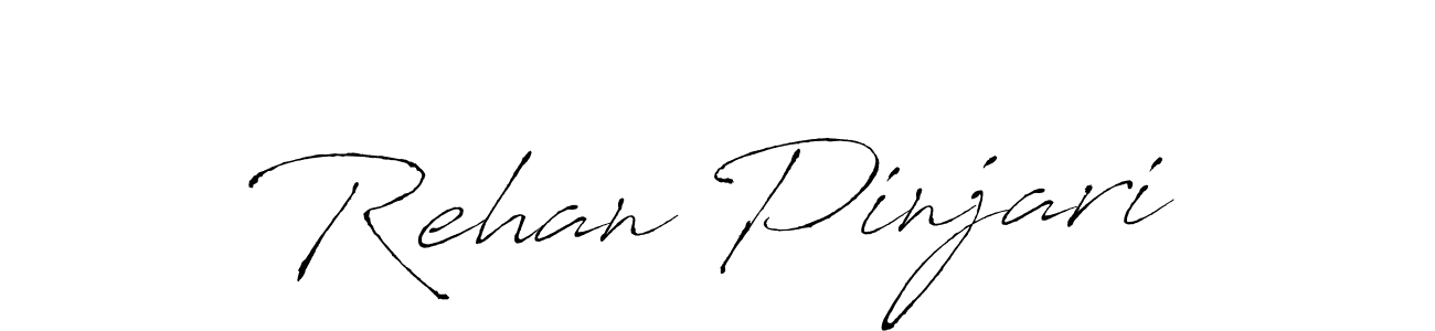 Design your own signature with our free online signature maker. With this signature software, you can create a handwritten (Antro_Vectra) signature for name Rehan Pinjari. Rehan Pinjari signature style 6 images and pictures png