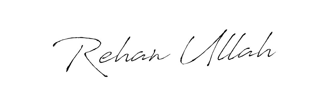 Create a beautiful signature design for name Rehan Ullah. With this signature (Antro_Vectra) fonts, you can make a handwritten signature for free. Rehan Ullah signature style 6 images and pictures png