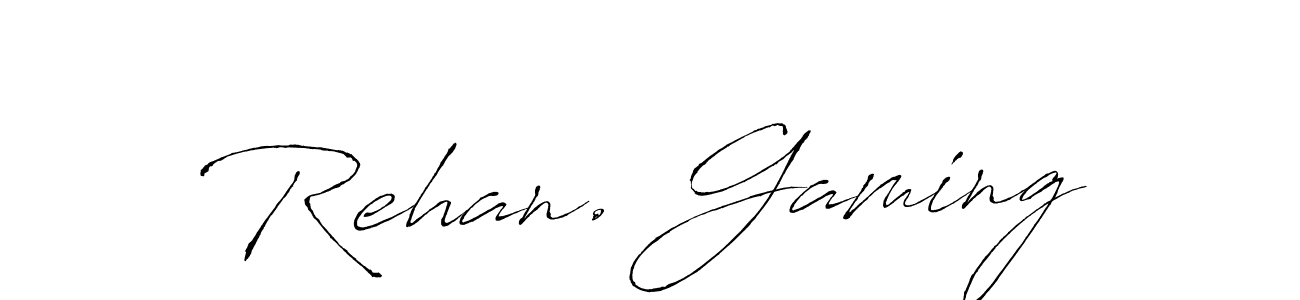 Make a beautiful signature design for name Rehan. Gaming. With this signature (Antro_Vectra) style, you can create a handwritten signature for free. Rehan. Gaming signature style 6 images and pictures png