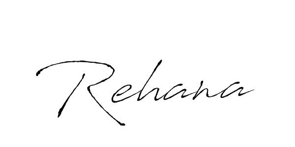 Create a beautiful signature design for name Rehana. With this signature (Antro_Vectra) fonts, you can make a handwritten signature for free. Rehana signature style 6 images and pictures png