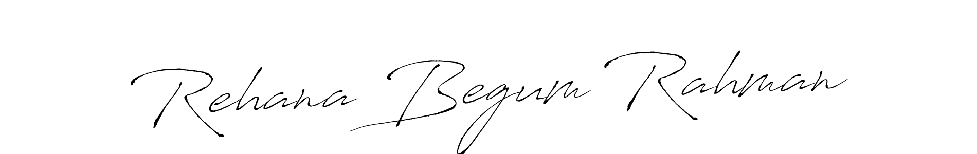 Also we have Rehana Begum Rahman name is the best signature style. Create professional handwritten signature collection using Antro_Vectra autograph style. Rehana Begum Rahman signature style 6 images and pictures png