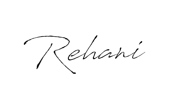 How to make Rehani signature? Antro_Vectra is a professional autograph style. Create handwritten signature for Rehani name. Rehani signature style 6 images and pictures png