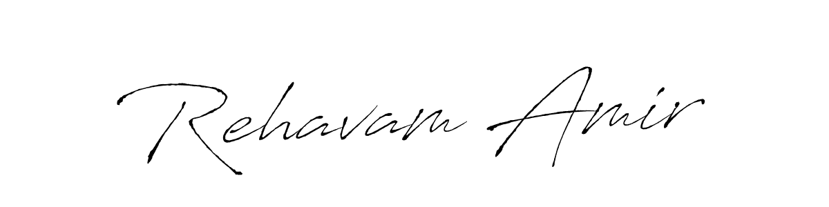 Design your own signature with our free online signature maker. With this signature software, you can create a handwritten (Antro_Vectra) signature for name Rehavam Amir. Rehavam Amir signature style 6 images and pictures png