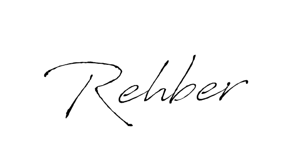 Make a beautiful signature design for name Rehber. With this signature (Antro_Vectra) style, you can create a handwritten signature for free. Rehber signature style 6 images and pictures png