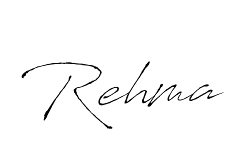 How to make Rehma signature? Antro_Vectra is a professional autograph style. Create handwritten signature for Rehma name. Rehma signature style 6 images and pictures png