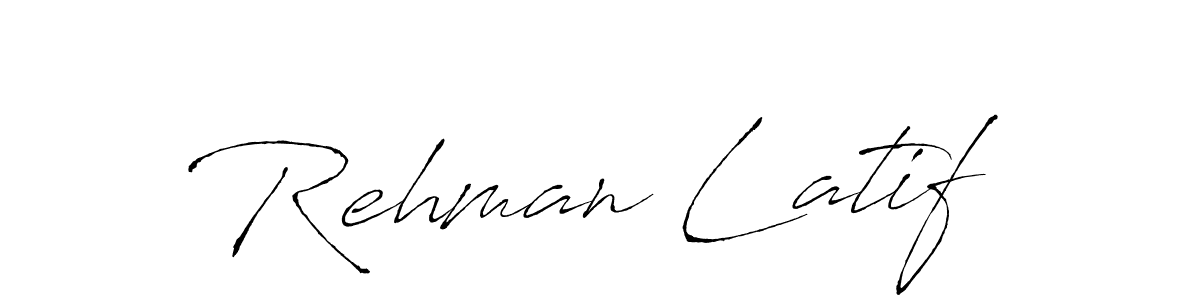 Make a beautiful signature design for name Rehman Latif. With this signature (Antro_Vectra) style, you can create a handwritten signature for free. Rehman Latif signature style 6 images and pictures png