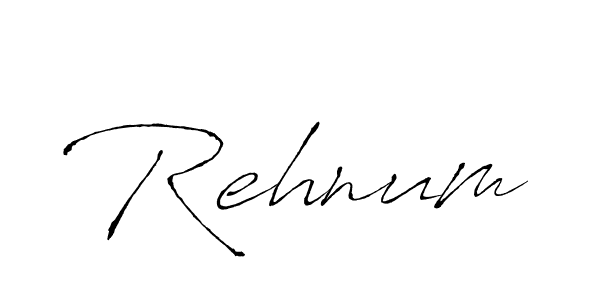 Design your own signature with our free online signature maker. With this signature software, you can create a handwritten (Antro_Vectra) signature for name Rehnum. Rehnum signature style 6 images and pictures png