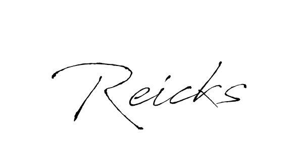 if you are searching for the best signature style for your name Reicks. so please give up your signature search. here we have designed multiple signature styles  using Antro_Vectra. Reicks signature style 6 images and pictures png