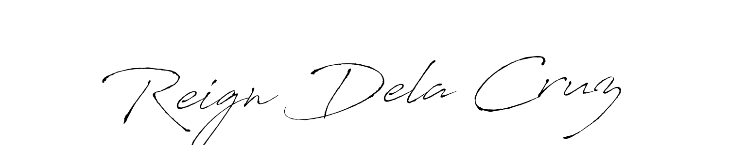 Use a signature maker to create a handwritten signature online. With this signature software, you can design (Antro_Vectra) your own signature for name Reign Dela Cruz. Reign Dela Cruz signature style 6 images and pictures png