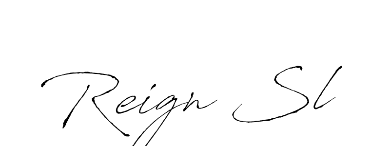 The best way (Antro_Vectra) to make a short signature is to pick only two or three words in your name. The name Reign Sl include a total of six letters. For converting this name. Reign Sl signature style 6 images and pictures png