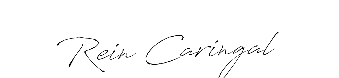 Make a beautiful signature design for name Rein Caringal. With this signature (Antro_Vectra) style, you can create a handwritten signature for free. Rein Caringal signature style 6 images and pictures png