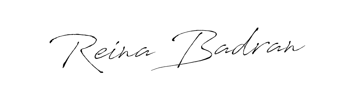 Create a beautiful signature design for name Reina Badran. With this signature (Antro_Vectra) fonts, you can make a handwritten signature for free. Reina Badran signature style 6 images and pictures png