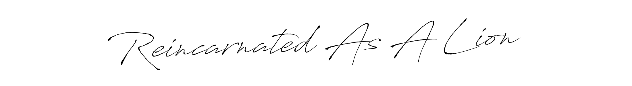 Use a signature maker to create a handwritten signature online. With this signature software, you can design (Antro_Vectra) your own signature for name Reincarnated As A Lion. Reincarnated As A Lion signature style 6 images and pictures png