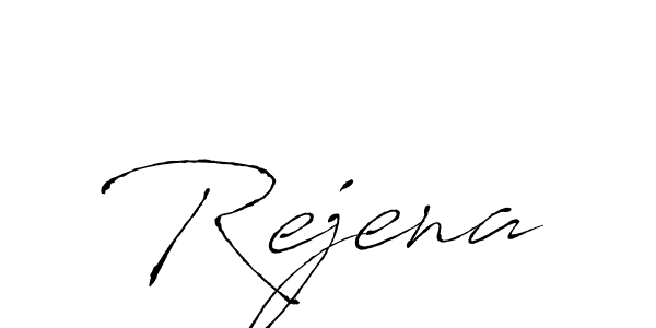 You should practise on your own different ways (Antro_Vectra) to write your name (Rejena) in signature. don't let someone else do it for you. Rejena signature style 6 images and pictures png