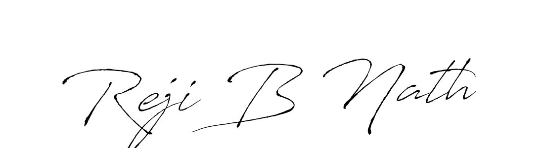 Design your own signature with our free online signature maker. With this signature software, you can create a handwritten (Antro_Vectra) signature for name Reji B Nath. Reji B Nath signature style 6 images and pictures png