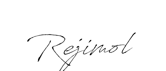 Make a beautiful signature design for name Rejimol. With this signature (Antro_Vectra) style, you can create a handwritten signature for free. Rejimol signature style 6 images and pictures png