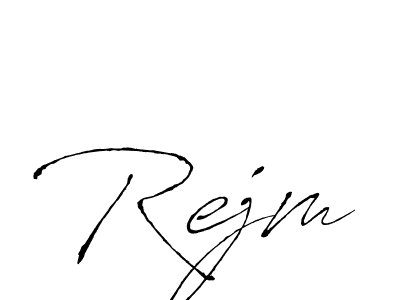 Also You can easily find your signature by using the search form. We will create Rejm name handwritten signature images for you free of cost using Antro_Vectra sign style. Rejm signature style 6 images and pictures png