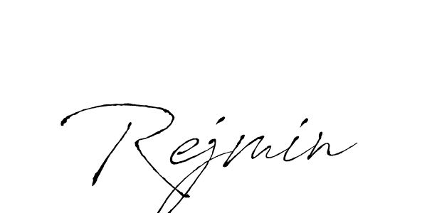 Rejmin stylish signature style. Best Handwritten Sign (Antro_Vectra) for my name. Handwritten Signature Collection Ideas for my name Rejmin. Rejmin signature style 6 images and pictures png