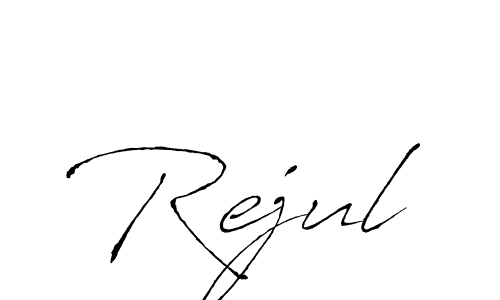 How to make Rejul signature? Antro_Vectra is a professional autograph style. Create handwritten signature for Rejul name. Rejul signature style 6 images and pictures png