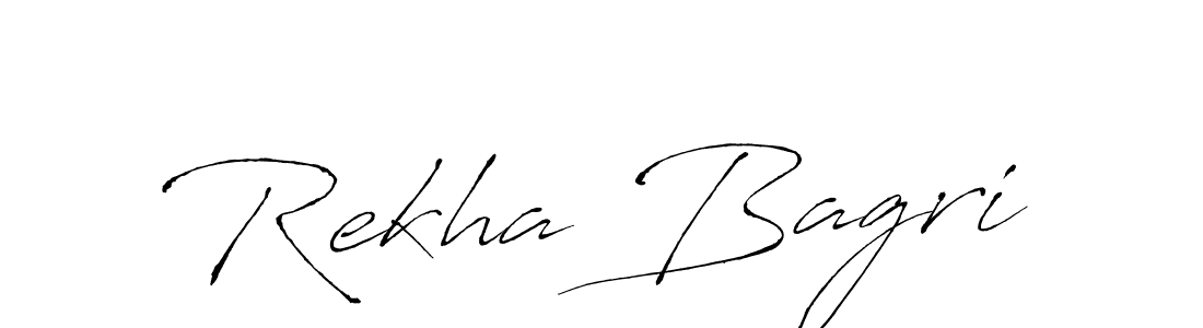 Create a beautiful signature design for name Rekha Bagri. With this signature (Antro_Vectra) fonts, you can make a handwritten signature for free. Rekha Bagri signature style 6 images and pictures png