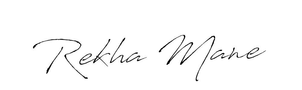Design your own signature with our free online signature maker. With this signature software, you can create a handwritten (Antro_Vectra) signature for name Rekha Mane. Rekha Mane signature style 6 images and pictures png