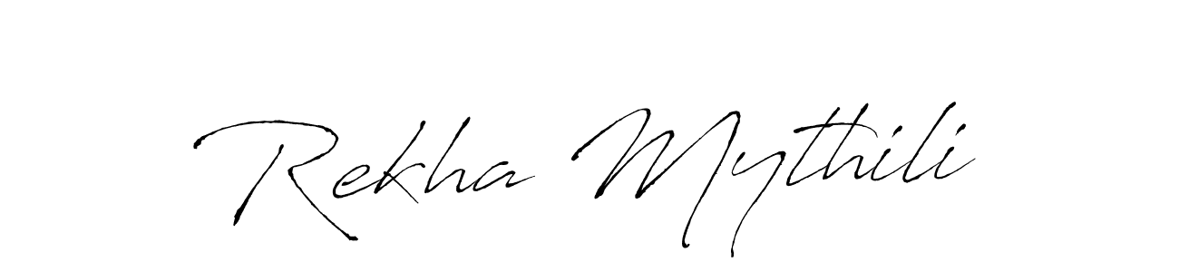 The best way (Antro_Vectra) to make a short signature is to pick only two or three words in your name. The name Rekha Mythili include a total of six letters. For converting this name. Rekha Mythili signature style 6 images and pictures png