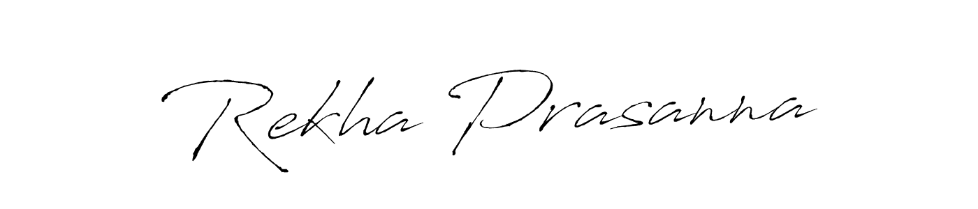 Rekha Prasanna stylish signature style. Best Handwritten Sign (Antro_Vectra) for my name. Handwritten Signature Collection Ideas for my name Rekha Prasanna. Rekha Prasanna signature style 6 images and pictures png