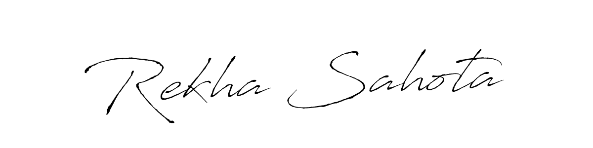 You should practise on your own different ways (Antro_Vectra) to write your name (Rekha Sahota) in signature. don't let someone else do it for you. Rekha Sahota signature style 6 images and pictures png