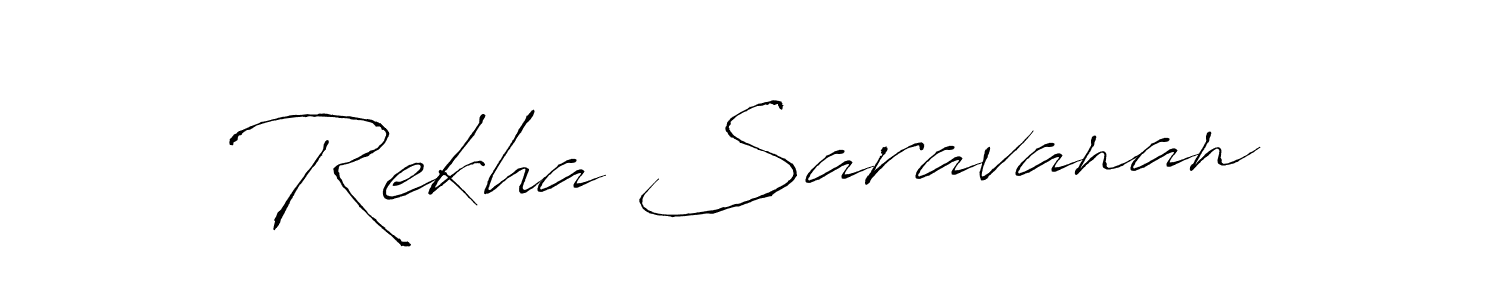 Use a signature maker to create a handwritten signature online. With this signature software, you can design (Antro_Vectra) your own signature for name Rekha Saravanan. Rekha Saravanan signature style 6 images and pictures png