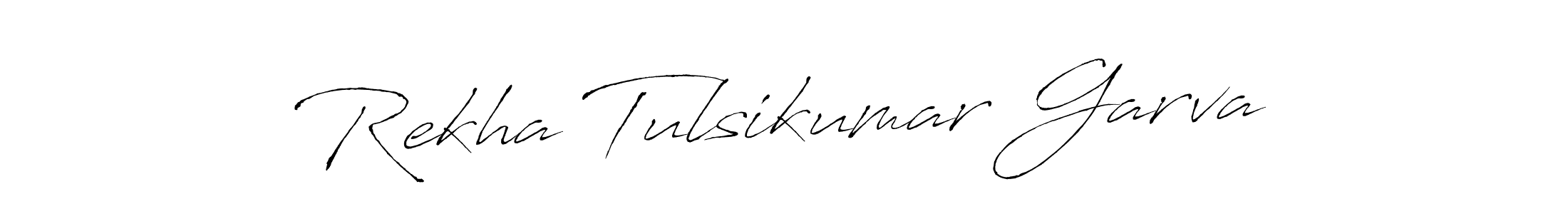 Make a short Rekha Tulsikumar Garva signature style. Manage your documents anywhere anytime using Antro_Vectra. Create and add eSignatures, submit forms, share and send files easily. Rekha Tulsikumar Garva signature style 6 images and pictures png