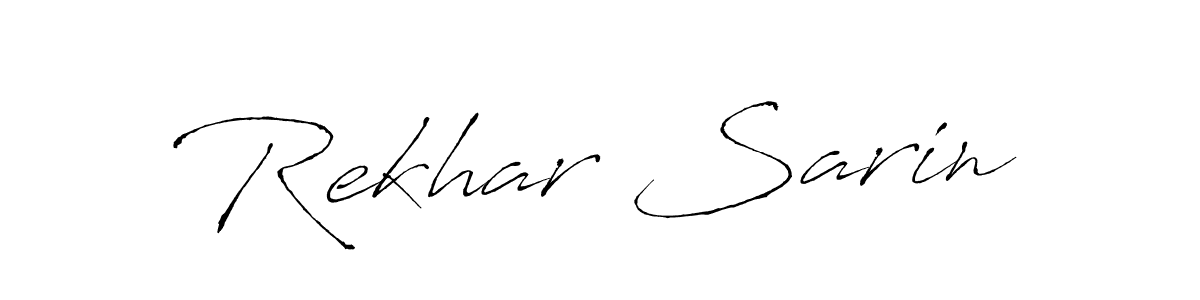 Make a beautiful signature design for name Rekhar Sarin. Use this online signature maker to create a handwritten signature for free. Rekhar Sarin signature style 6 images and pictures png