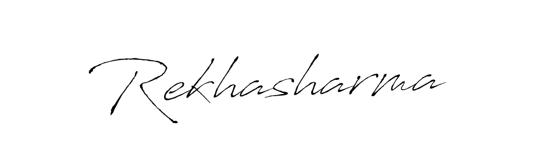 How to make Rekhasharma name signature. Use Antro_Vectra style for creating short signs online. This is the latest handwritten sign. Rekhasharma signature style 6 images and pictures png