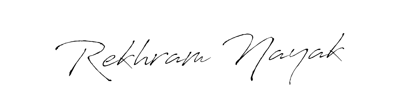 It looks lik you need a new signature style for name Rekhram Nayak. Design unique handwritten (Antro_Vectra) signature with our free signature maker in just a few clicks. Rekhram Nayak signature style 6 images and pictures png