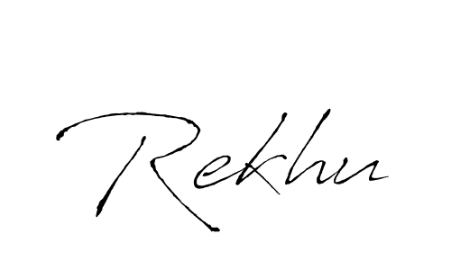 Also You can easily find your signature by using the search form. We will create Rekhu name handwritten signature images for you free of cost using Antro_Vectra sign style. Rekhu signature style 6 images and pictures png