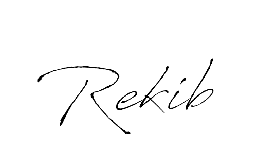 Once you've used our free online signature maker to create your best signature Antro_Vectra style, it's time to enjoy all of the benefits that Rekib name signing documents. Rekib signature style 6 images and pictures png