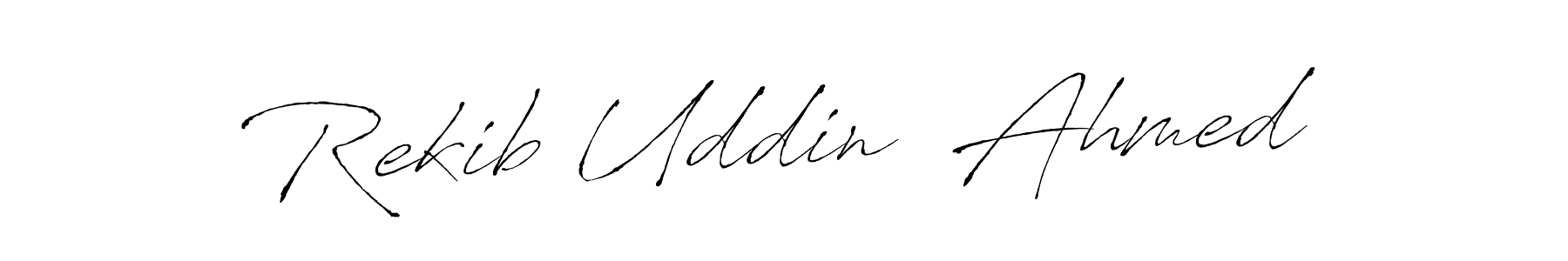 How to make Rekib Uddin  Ahmed signature? Antro_Vectra is a professional autograph style. Create handwritten signature for Rekib Uddin  Ahmed name. Rekib Uddin  Ahmed signature style 6 images and pictures png