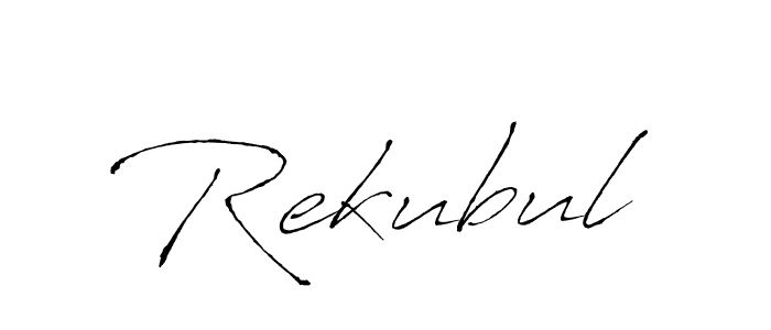 Use a signature maker to create a handwritten signature online. With this signature software, you can design (Antro_Vectra) your own signature for name Rekubul. Rekubul signature style 6 images and pictures png