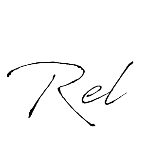 How to Draw Rel signature style? Antro_Vectra is a latest design signature styles for name Rel. Rel signature style 6 images and pictures png