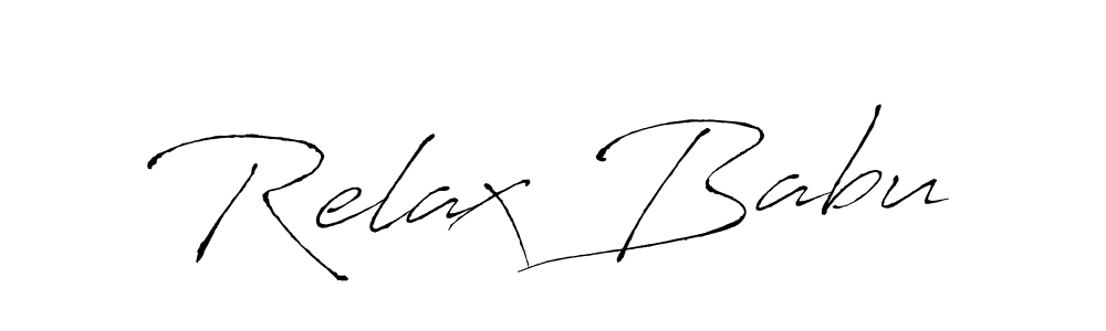 if you are searching for the best signature style for your name Relax Babu. so please give up your signature search. here we have designed multiple signature styles  using Antro_Vectra. Relax Babu signature style 6 images and pictures png