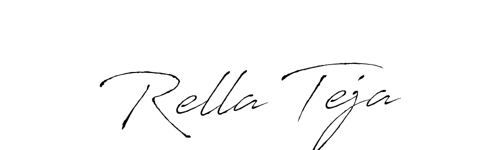 You should practise on your own different ways (Antro_Vectra) to write your name (Rella Teja) in signature. don't let someone else do it for you. Rella Teja signature style 6 images and pictures png