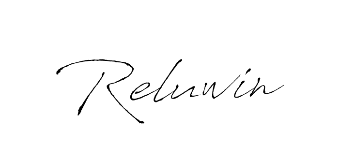 Design your own signature with our free online signature maker. With this signature software, you can create a handwritten (Antro_Vectra) signature for name Reluwin. Reluwin signature style 6 images and pictures png