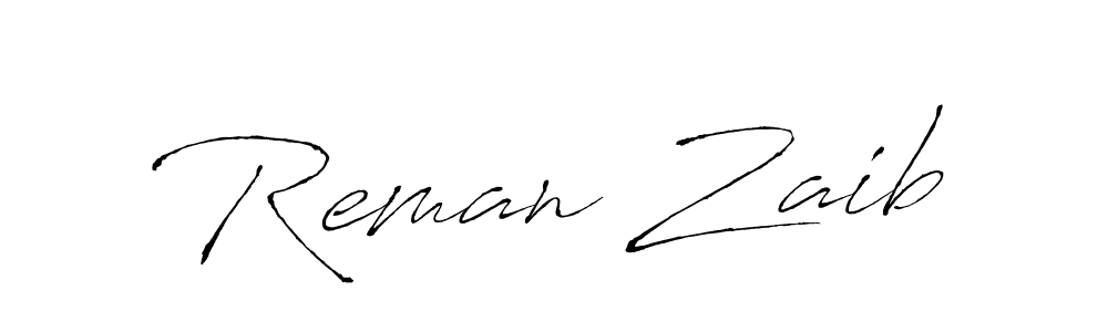 You should practise on your own different ways (Antro_Vectra) to write your name (Reman Zaib) in signature. don't let someone else do it for you. Reman Zaib signature style 6 images and pictures png