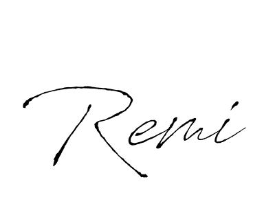 Also we have Remi name is the best signature style. Create professional handwritten signature collection using Antro_Vectra autograph style. Remi signature style 6 images and pictures png